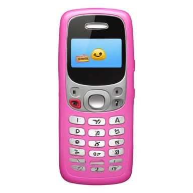 Pink flip phone sticker