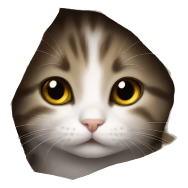 a kitten under a blanket sticker