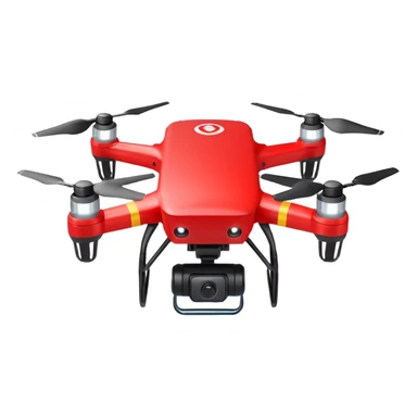 Red Drone – parcel grip + LED light, Courier Drones. sticker