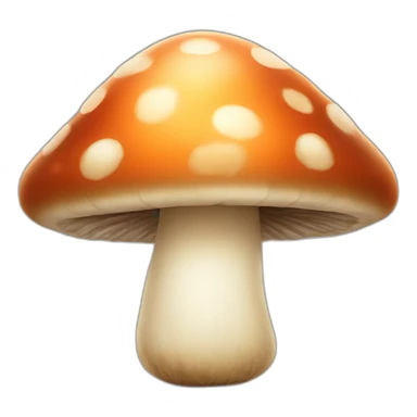 mushroom with eyes smiling sticker