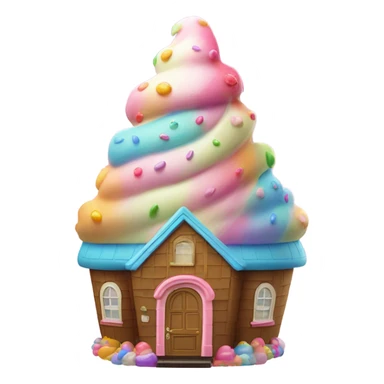 Ice cream house sticker