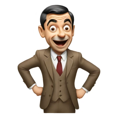MR Bean excited sticker
