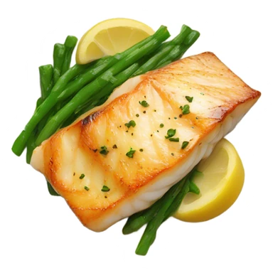 Pan-Seared Cod Loins sticker