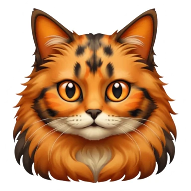 long hair tortoiseshell cat sticker