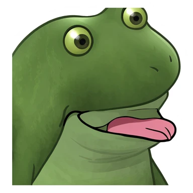 Tongue out with disgust  sticker