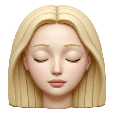 Sculpture female face 3d sticker