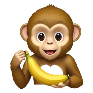 retarded looking monkey sucking a banana sticker