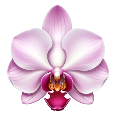 Beautiful phalaenopsis moth orchid flower with delicate petals and distinctive shape sticker