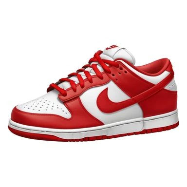 I want you to draw a Nike Dunk Low with the Nike logo facing right sticker