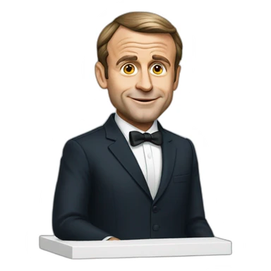 president macron sticker