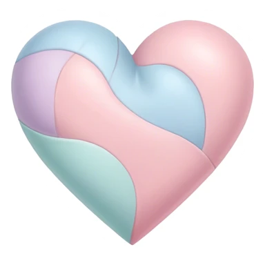 herz pastell sticker