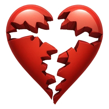 I miss you broken heart sticker