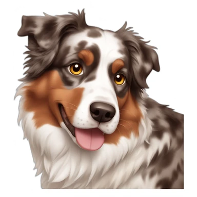 red merle australian shepherd sticker