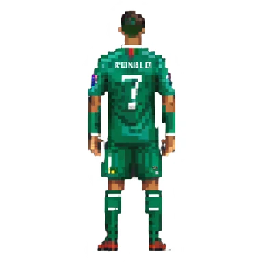 Cristiano Ronaldo, famous soccer player sticker