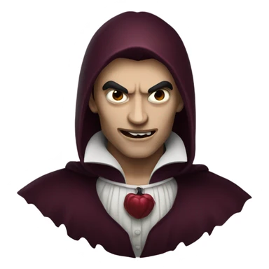 burgundy vampire  sticker