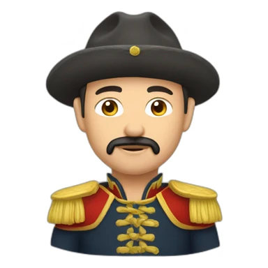 Erlandskian Person Emoji Cossack Culture sticker