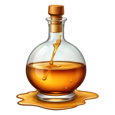 spilled bottle of brendy sticker