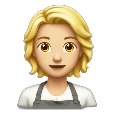 Cocinera rubia sticker