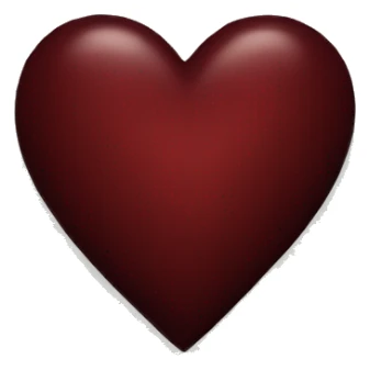 dark red heart sticker