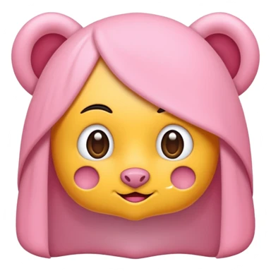 Pembe bir kuyruk İnce İnce sticker