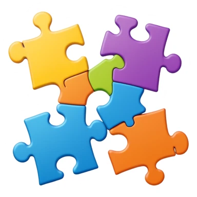 Puzzle Pieces Joined sticker