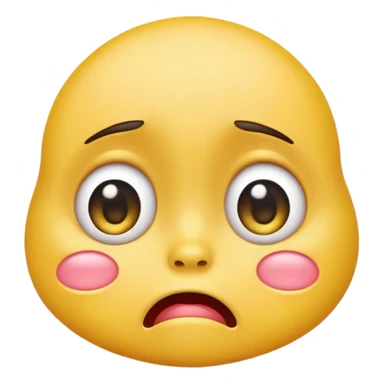 Crying embarrassed emoji sticker