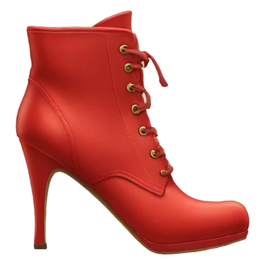 Red high heeled boots sticker