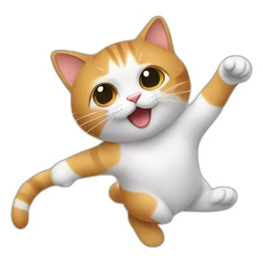 Un chat qui fait un pouce en l'air sticker