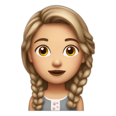 frenchy girl sticker