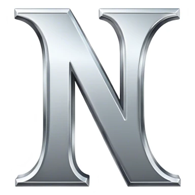 The letter N sticker