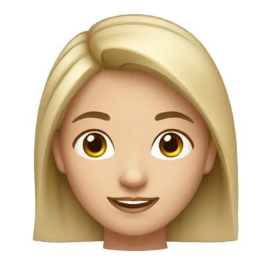 little caucasian women sticker