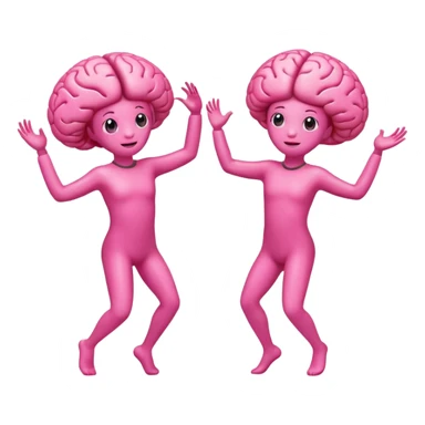 Last two brain cells dancing sticker