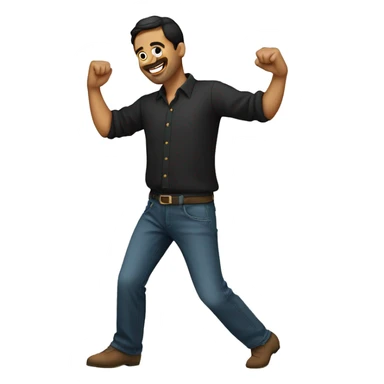 Spanish guy dancing sticker