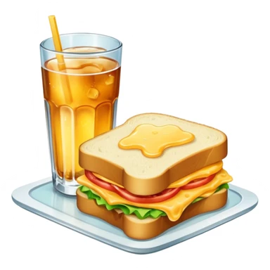 sandwiche and drink sticker