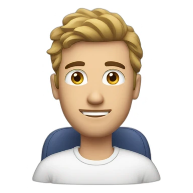 european guy doing a podcast sticker