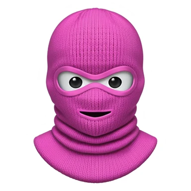 Pink Balaclava sticker