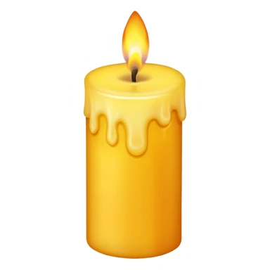 candle with a calm flame sticker