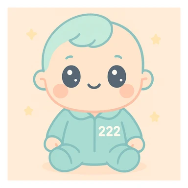 Baby 222 From Squid Games sticker
