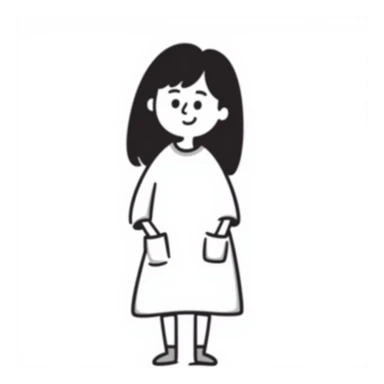 A beautiful, thin girl in a medical gown sticker
