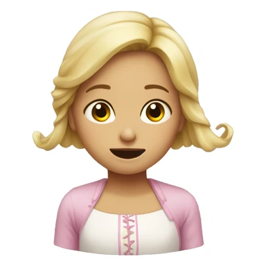 Niña durmiendo  sticker