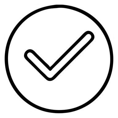 checkbox with check mark inside a circle sticker