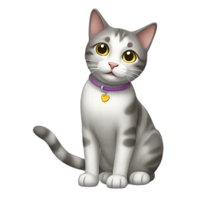 Handicap cat sticker