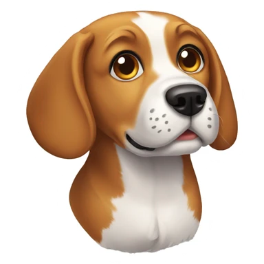 Beagle playing sticker
