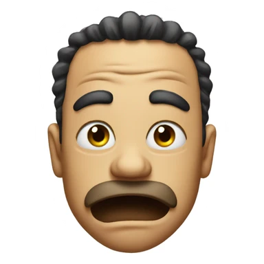 A stank face sticker