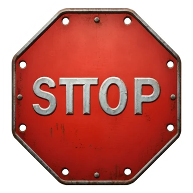 stop sign sticker