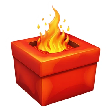 hot lava gift box sticker