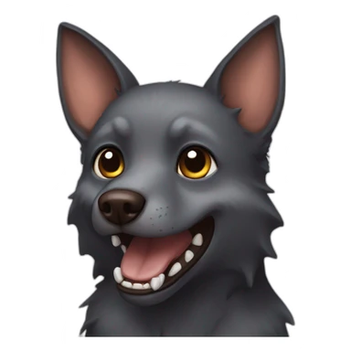 bat canine sticker