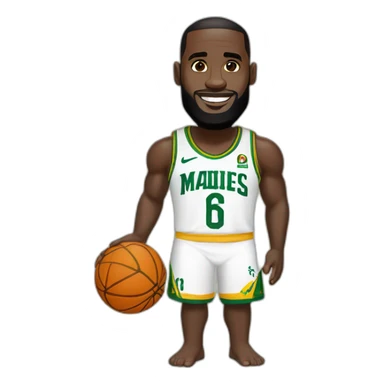 LeBron James avec le maillot Cameroun sticker