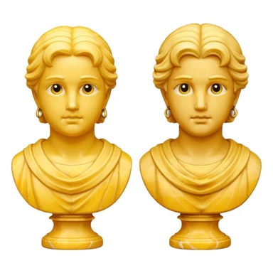 two busts, make it yellow sticker