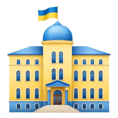 make the png emoji of the great state building of Ukraine sticker